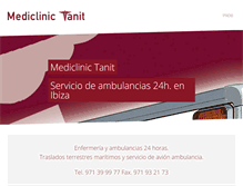 Tablet Screenshot of mediclinictanit.com